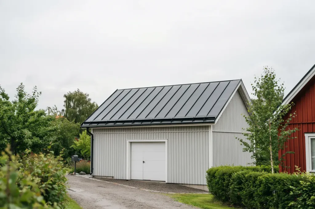 byte av garagetak p villa i h sselby villastad h sselby