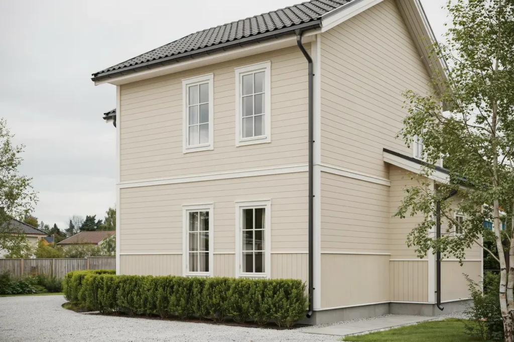 montering av h ngr nnor och stupr r p villa i h sselby strand