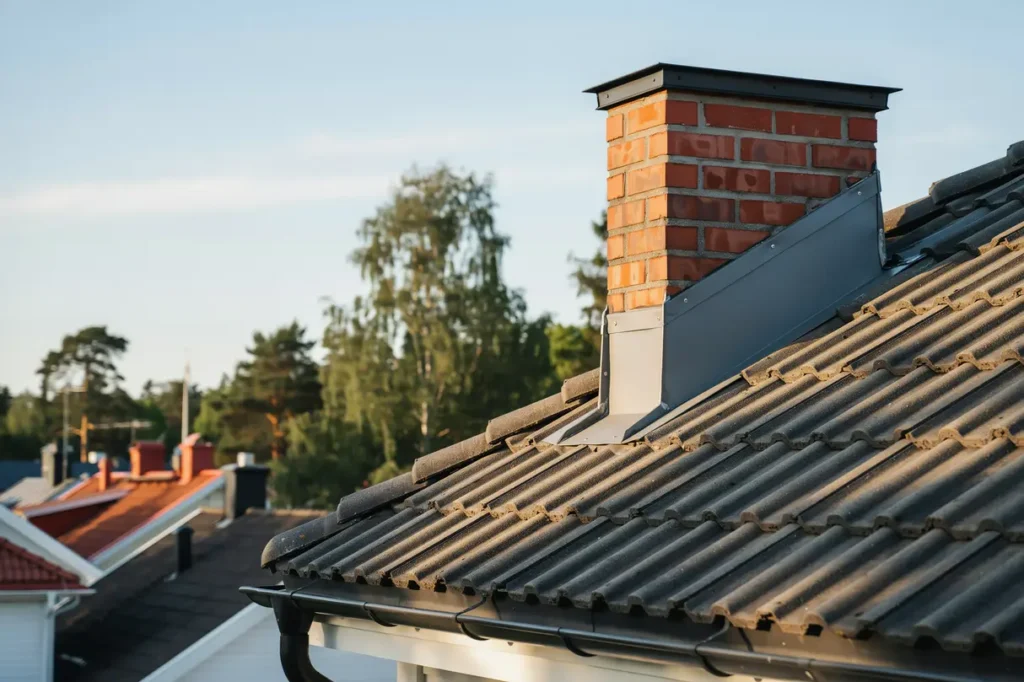tillverkning och montage av skorstensbeslag p villa i h sselby g rd h sselby